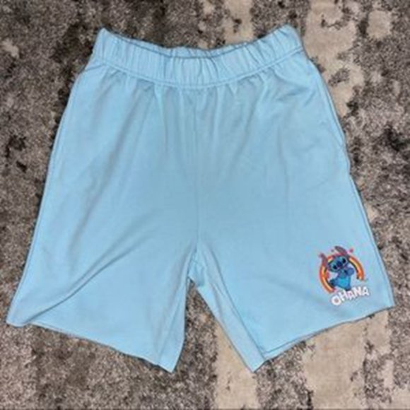 🌺 Disney STITCH Fleece Boyfriend Sweatshorts - Picture 1 of 1